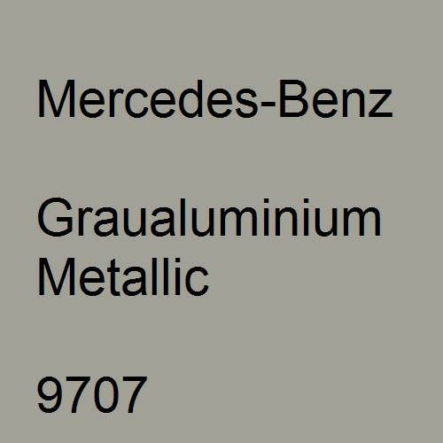 Mercedes-Benz, Graualuminium Metallic, 9707.